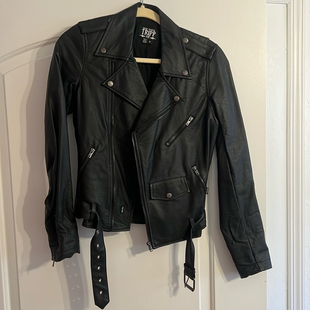 TRIPP NYC Leather biker jacket